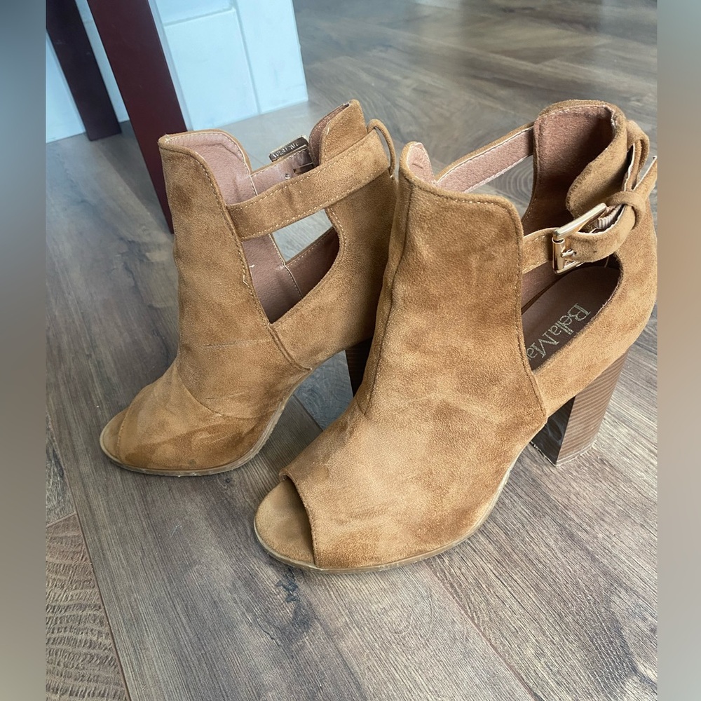 Bella Marie Open-Toe Ankle Boots size 8.5 - Picture 6 of 6